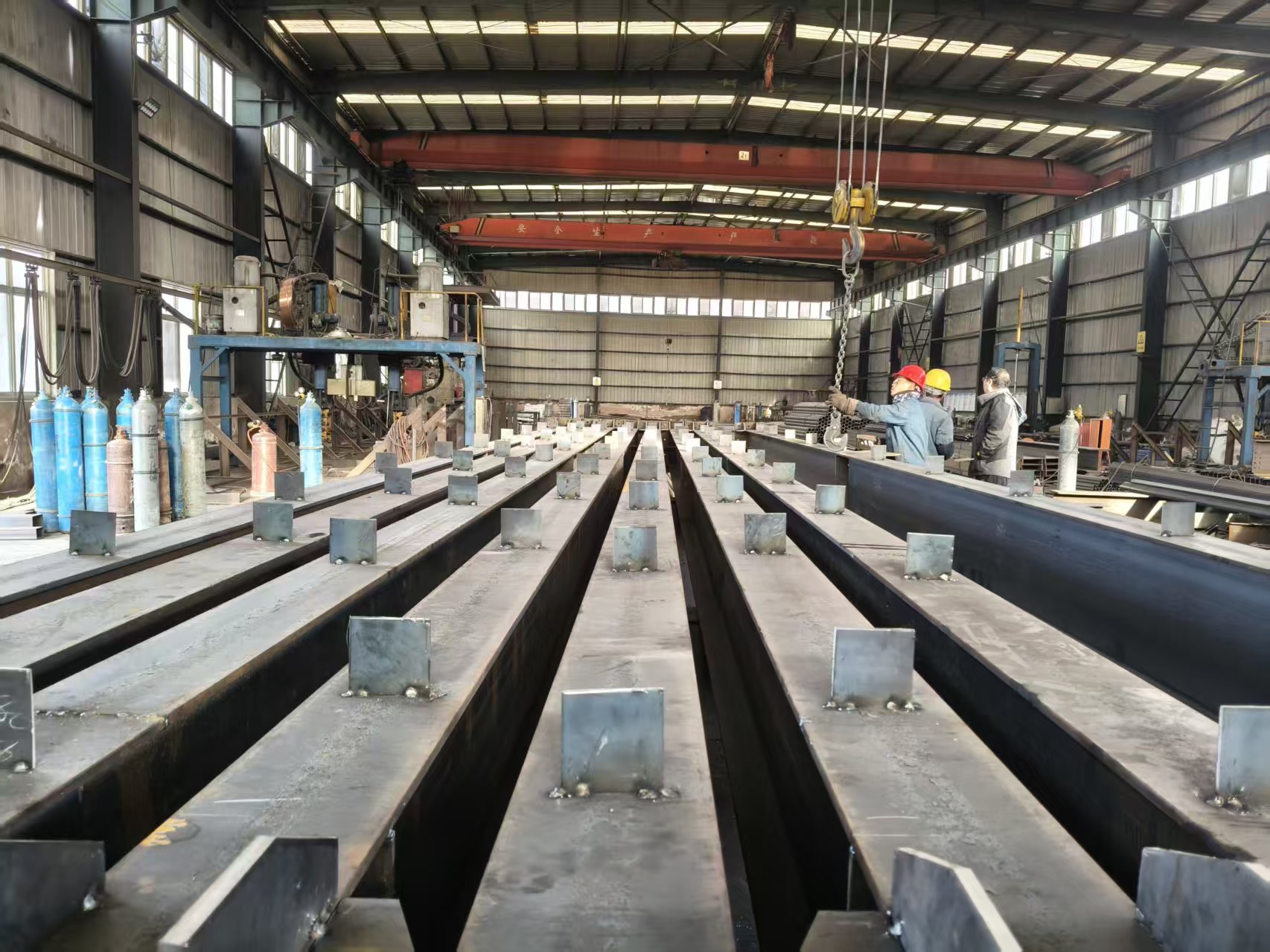 蘭州市西固區岸門警務站新建項目-構件加工中